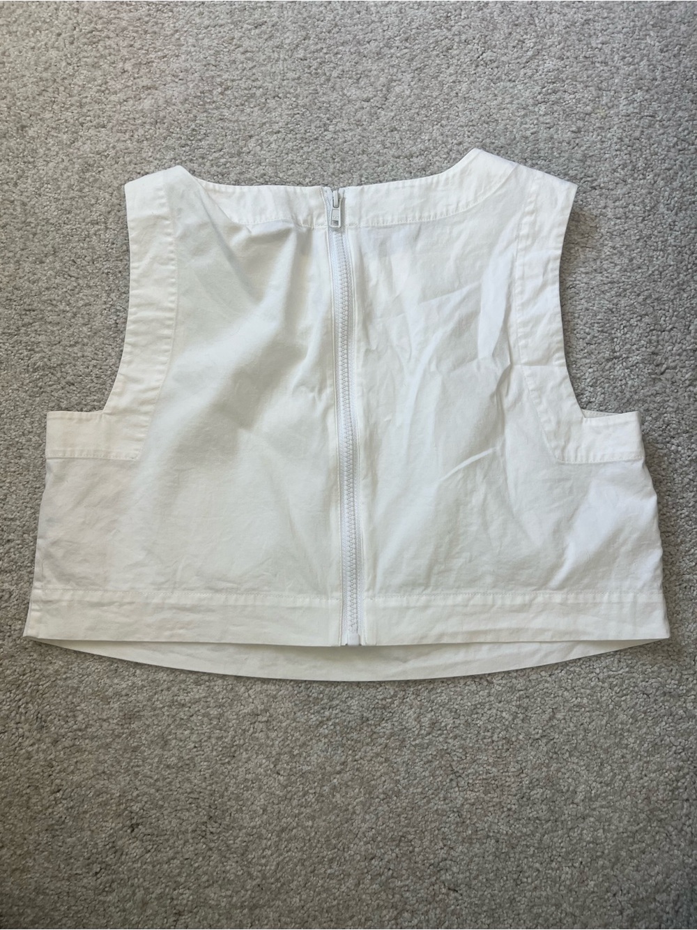 kate spade White Cropped Sleeveless Top - Picture 2 of 2